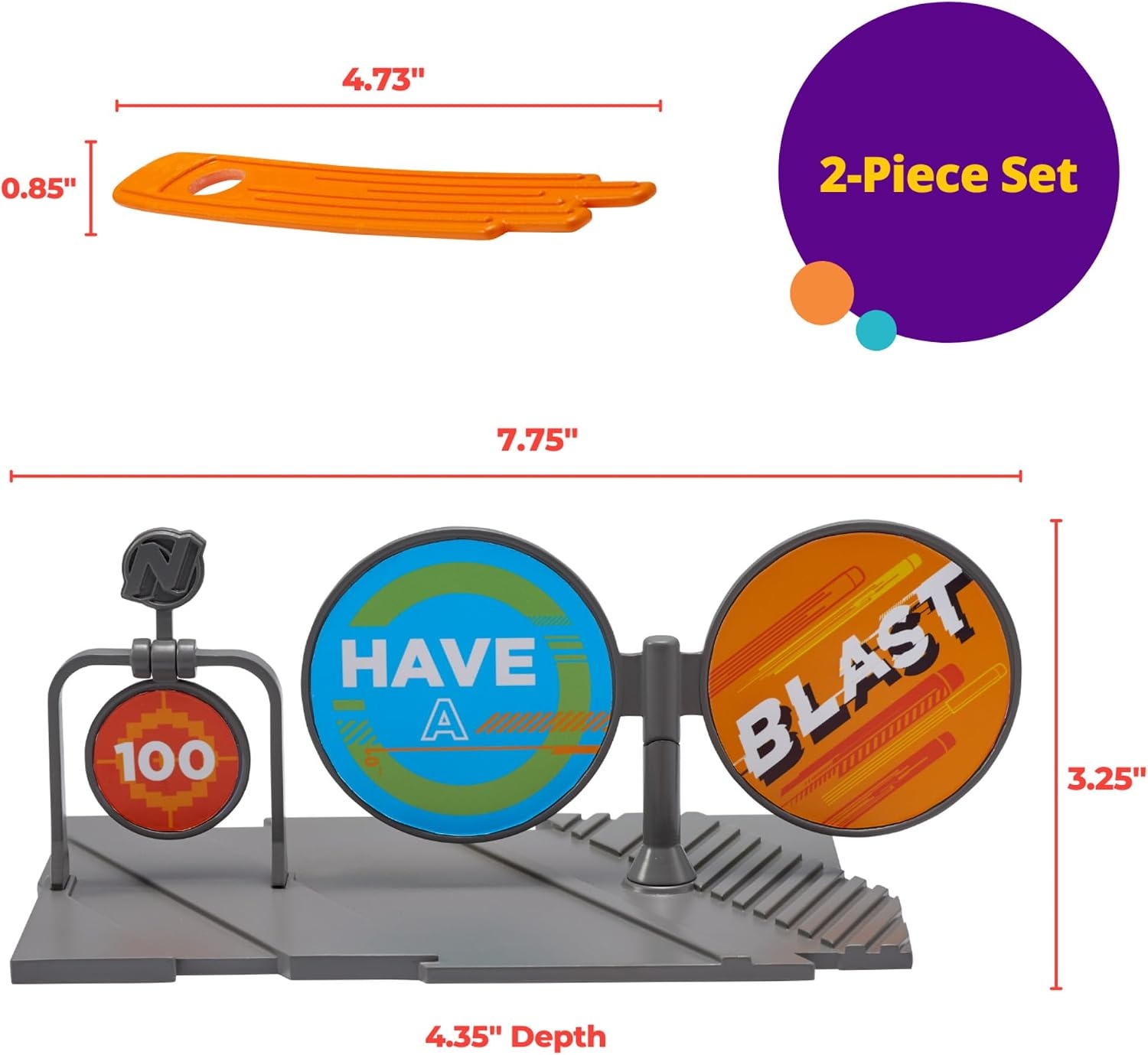 image:imageDecoSet This Is Nerf Nation Cake Topper Reusable Decorations for Fun After the Birthday Party