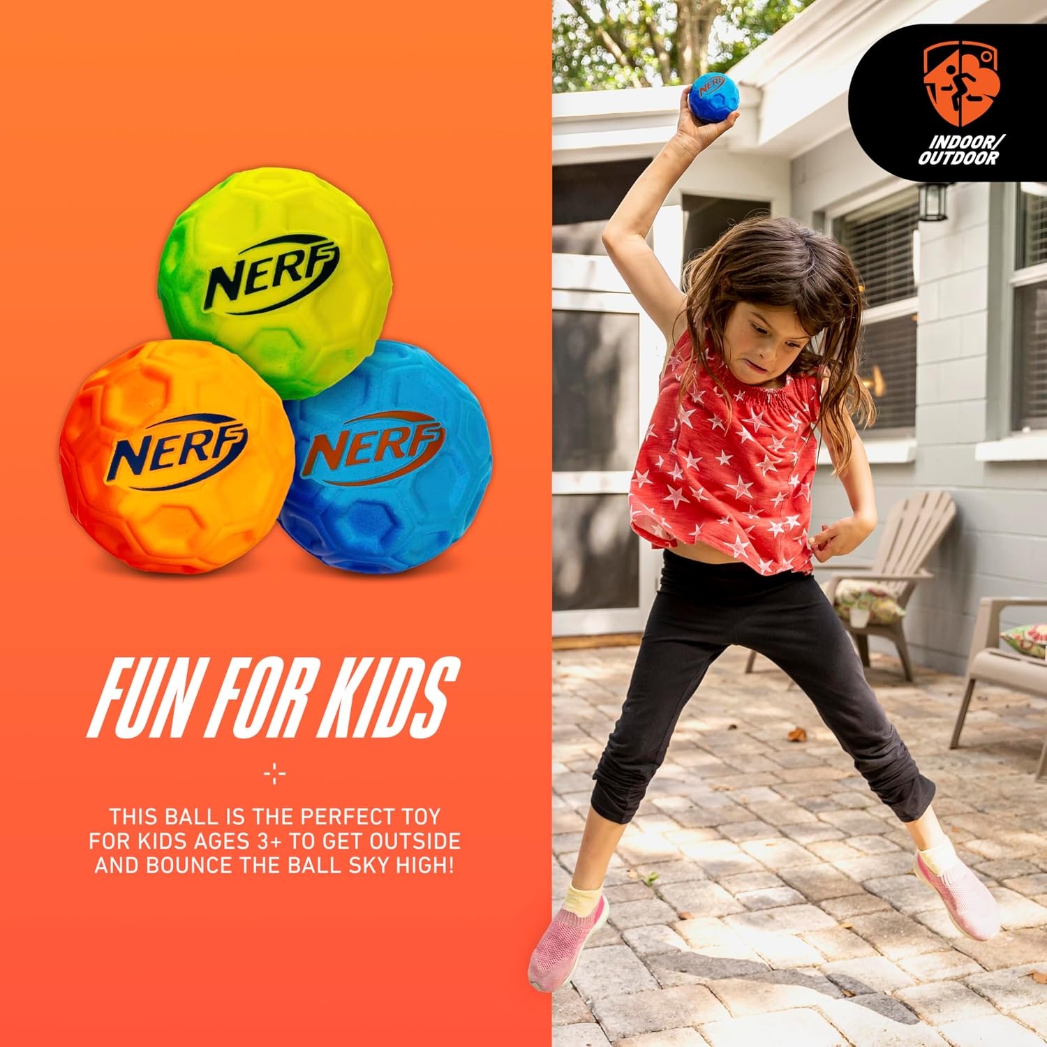 image:imageNERF Extreme High Bounce Ball Durable Kids Toy Multicolor