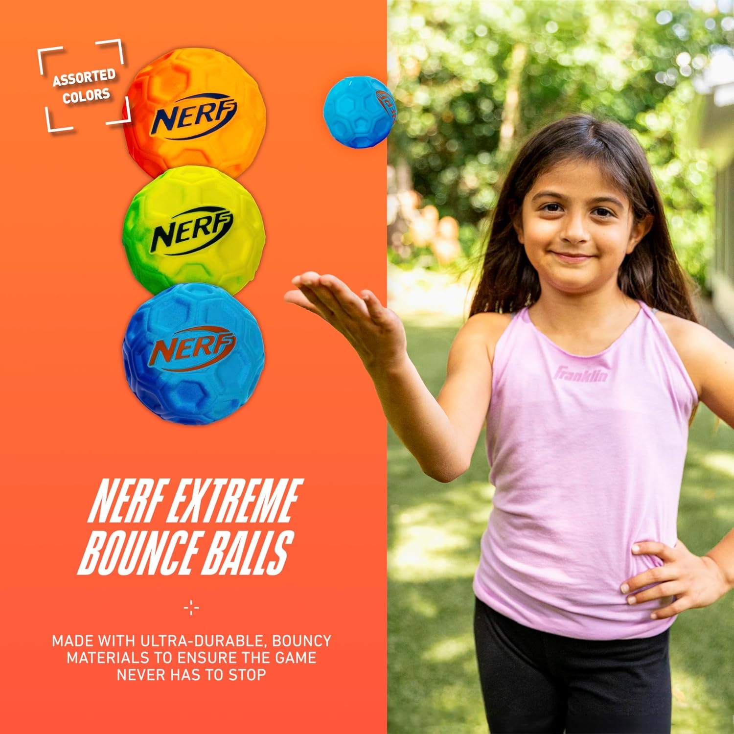 image:imageNERF Extreme High Bounce Ball Durable Kids Toy Multicolor