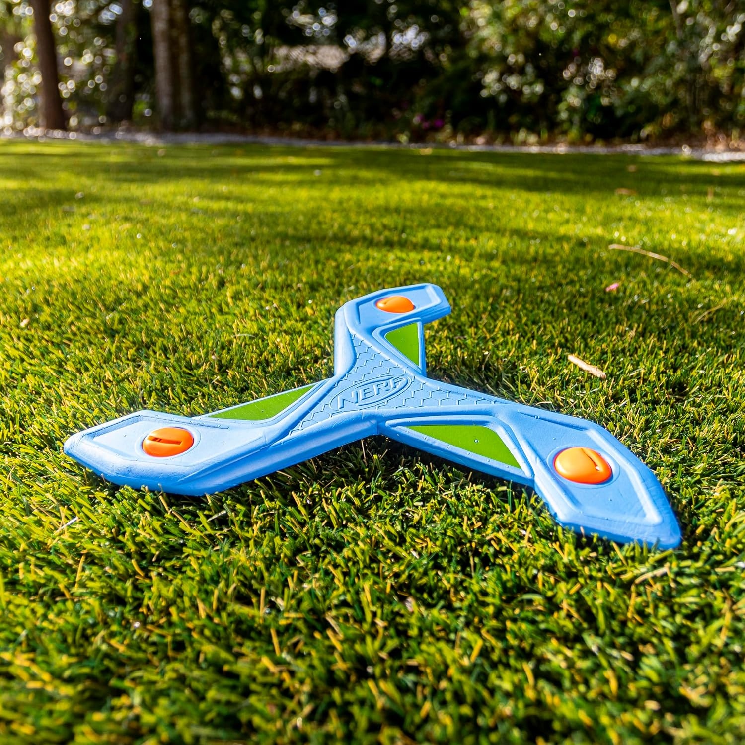 image:imageNERF Slingerang Foam Kids Boomerang Beach Yard Play Toy1319 L x 1319 W x 039 H