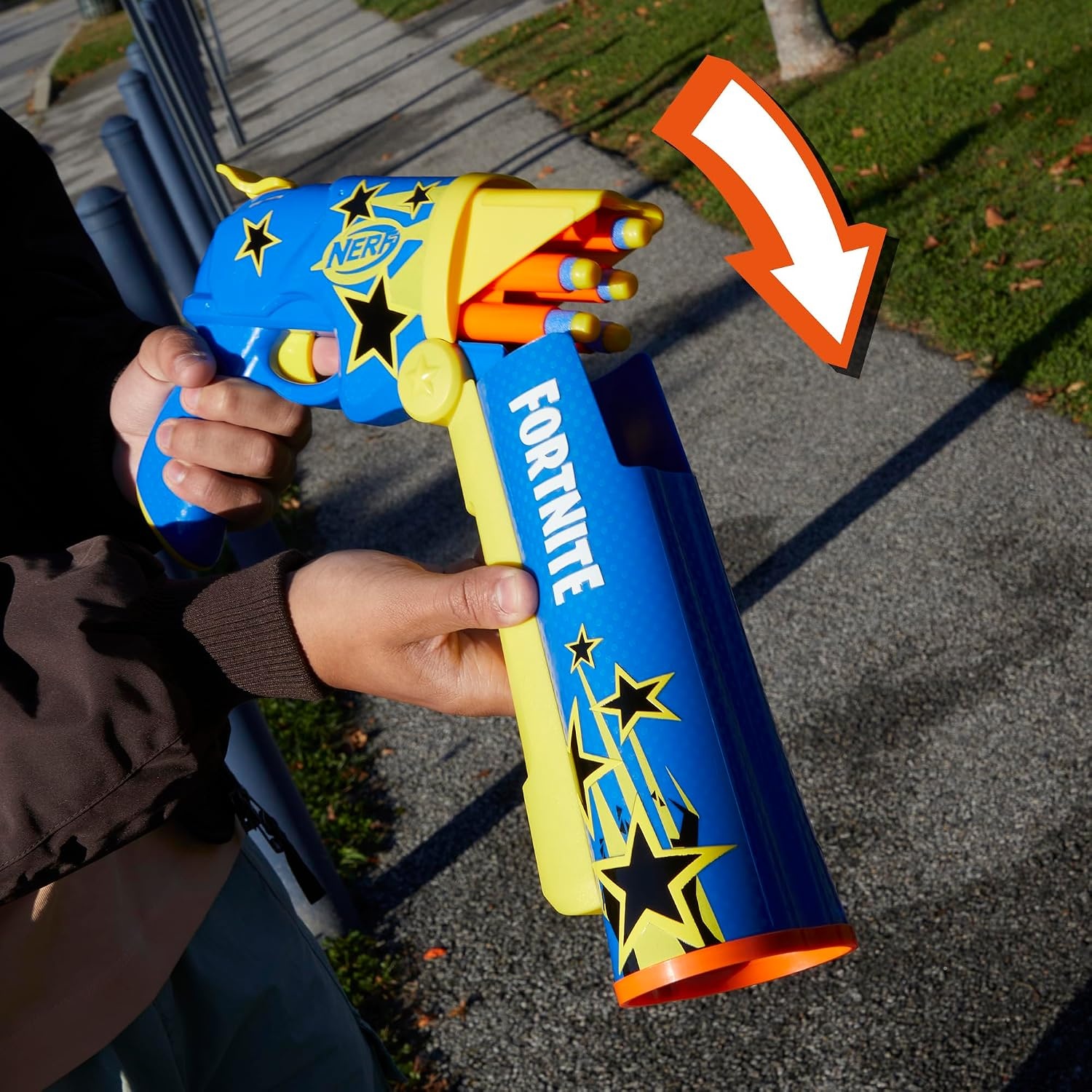 image:imageNerf Fortnite Half Tone Hero Blaster Bonus Code to Unlock Half Tone Hero Wrap in The Game Break Open Loading 12 Nerf Elite Darts Fortnite Gifts Amazon Exclusive