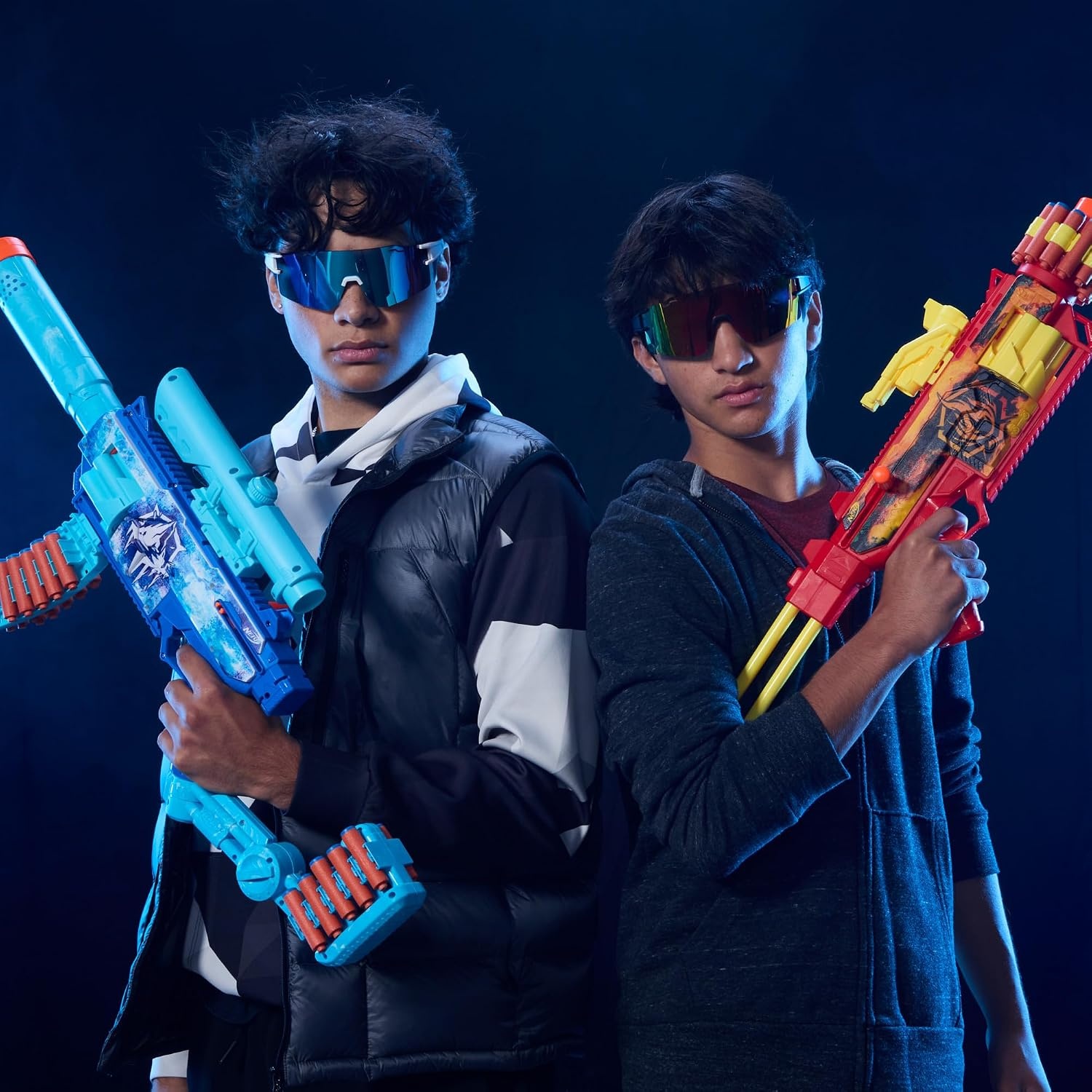 image:imageNerf Loadout FrostFusion Blaster 4 Interchangeable Attachment Accessories 30 Nerf N1 Darts Kids Toys amp Gifts Ages 8 Amazon Exclusive